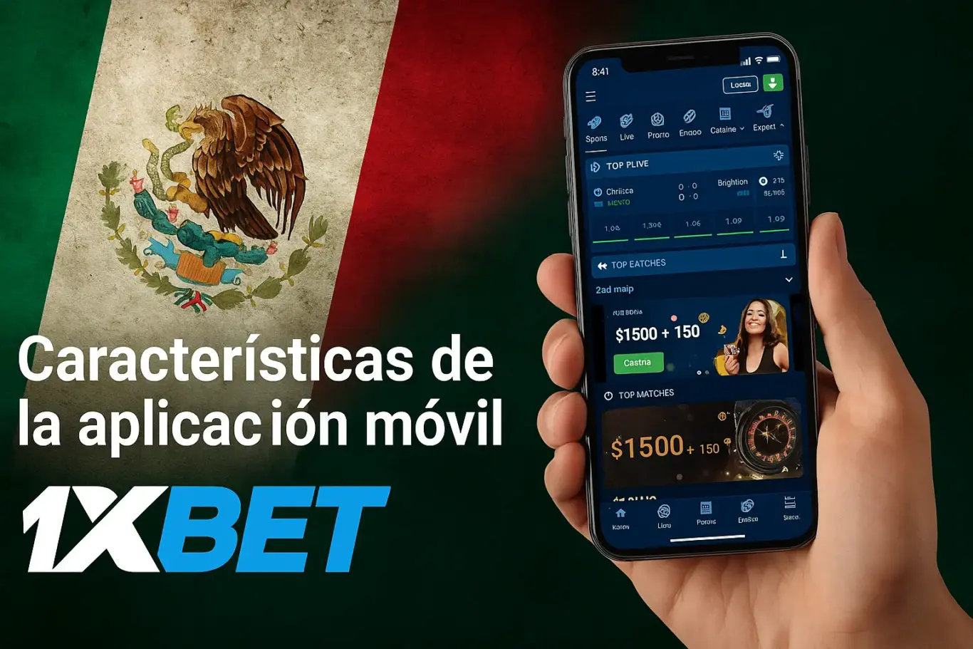 Características de la aplicación móvil 1xBet